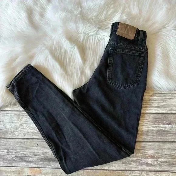 Vintage Anne Klein High Waisted Mom Jeans Black Sz 25 - Picture 2 of 10